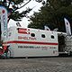 浮揚式津波洪水対策用シェルターSAFE+（セーフプラス）横浜市民防災センター　2014防災フェアに展示