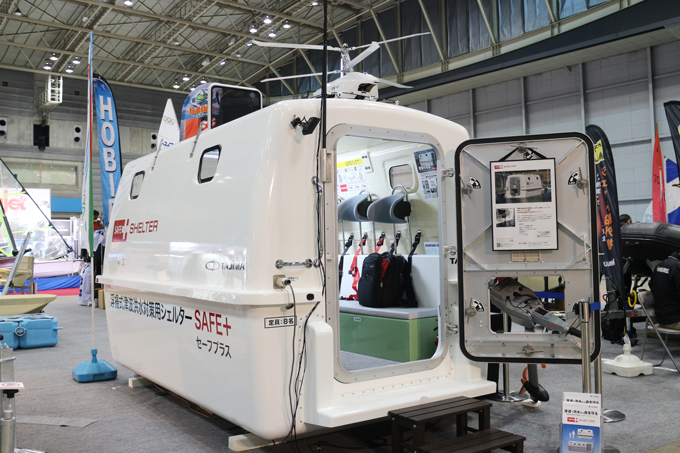 浮揚式津波洪水対策用シェルター SAFE+展示イメージ