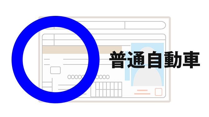 普通自動車免許は運転可能