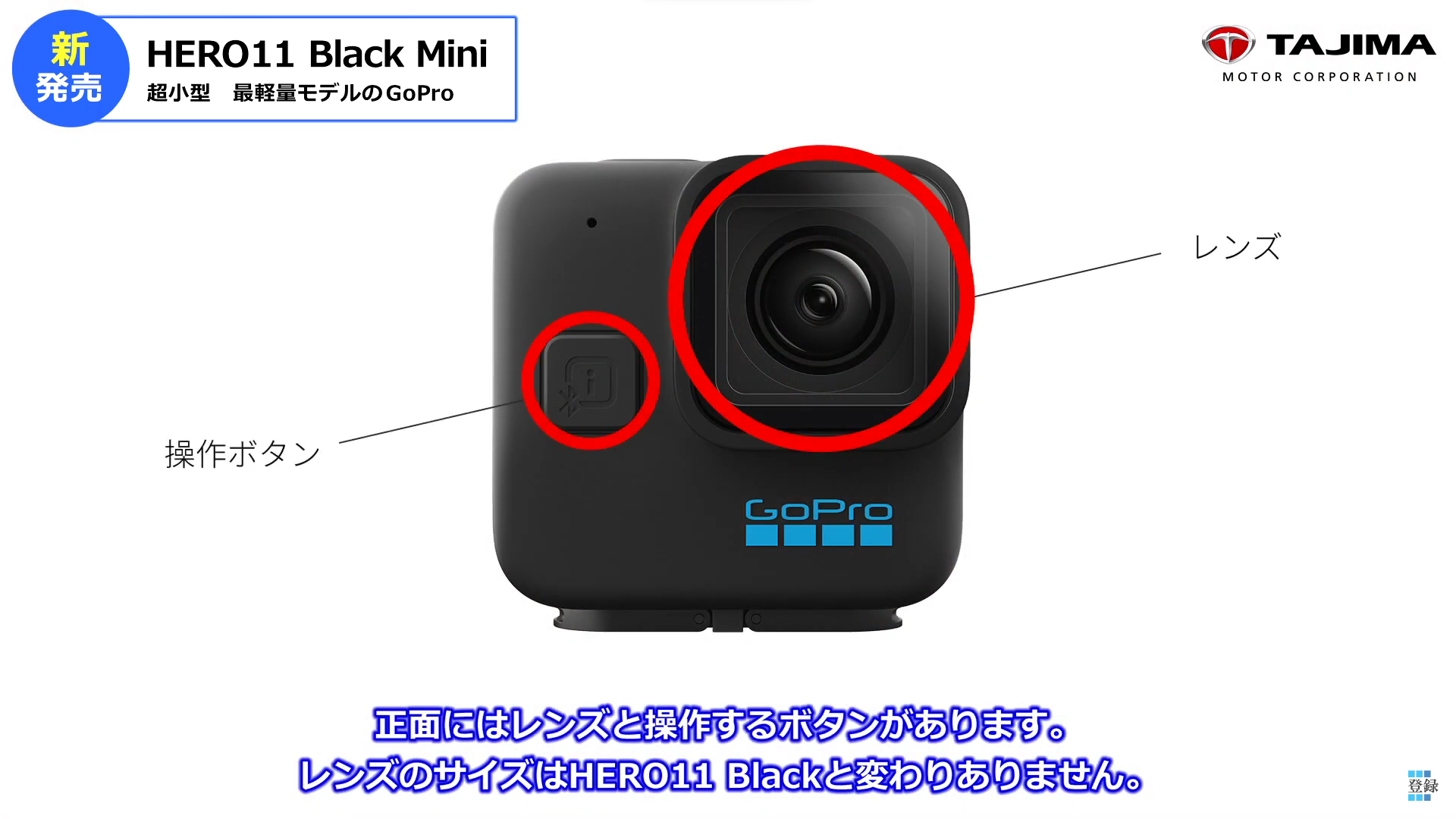 GoPro HERO11 Black Mini ボタン