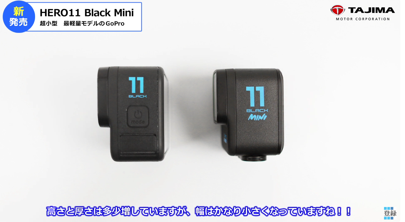 GoPro HERO11 Black Mini 大きさ