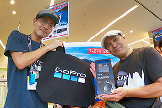 GoProをはじめよう! タッチ&トライ（+お得な即売会）イベントを、7/27(土)、28(日)「ビックカメラ　ラゾーナ川崎店」で開催しました!