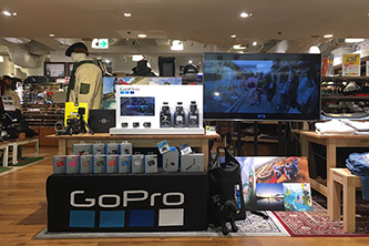 GoProをはじめよう! タッチ&トライ（+お得な即売会）イベントを、11/22(金)~24(日)「ムラサキスポーツ RIDERS FACT なんばCITY店 (1F カーニバルモール)」で開催しました!