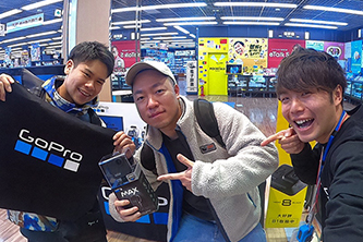 GoProをはじめよう! タッチ&トライ（+お得な即売会）イベントを、1/18(土)、19(日)「ヤマダ電機 LABI1なんば店」で開催しました!