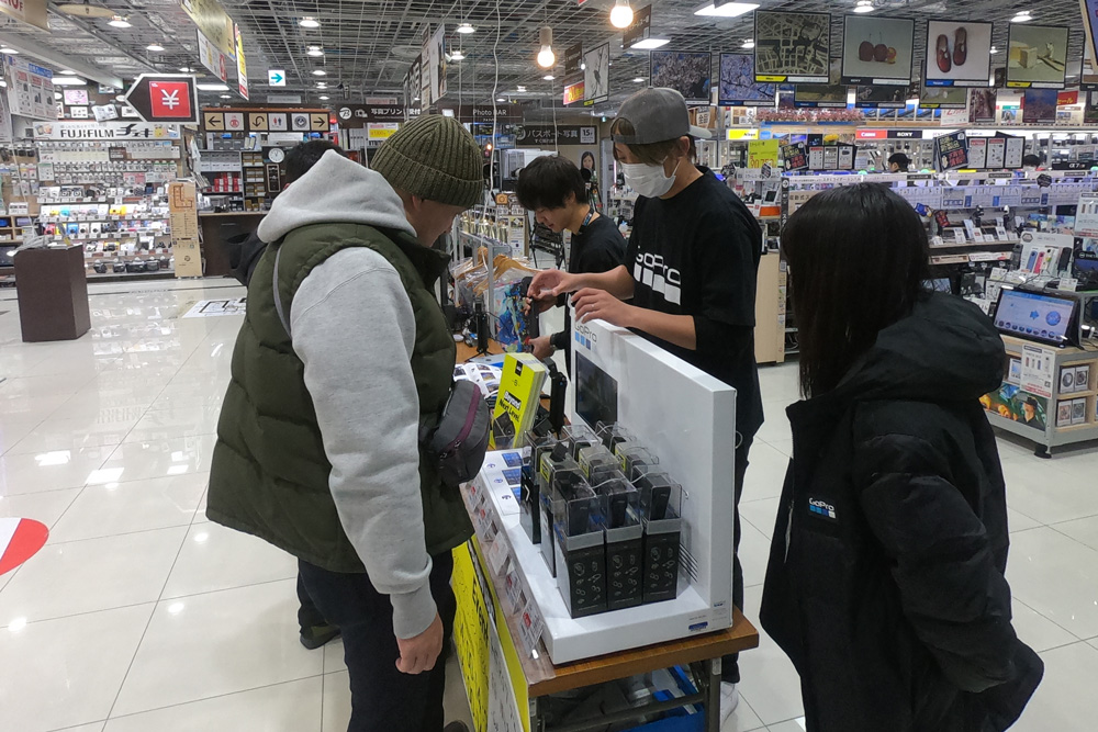 GoProをはじめよう! タッチ&トライ（+お得な即売会）イベントを、2/8(土)、9(日)「ビックカメラ名古屋JRゲートタワー店」で開催しました!