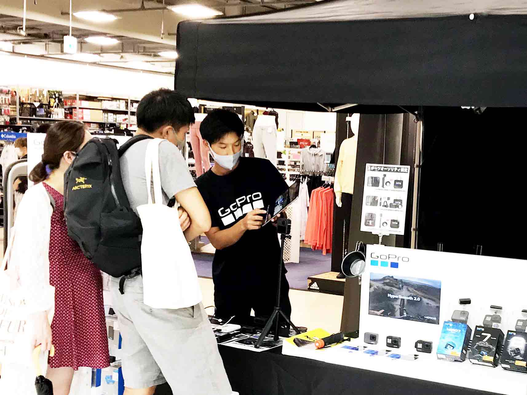 GoProをはじめよう! タッチ&トライ（+お得な即売会）イベントを、8/29(土)～30(日)「スポーツオーソリティ川口店」で開催しました!