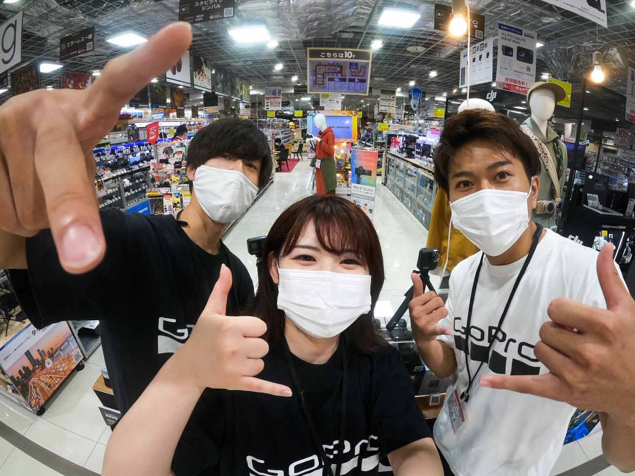 GoProをはじめよう! タッチ&トライ（+お得な即売会）イベントを、9/19（土）～ 22（月）「ビックカメラ名古屋JRゲートタワー店」で開催しました!