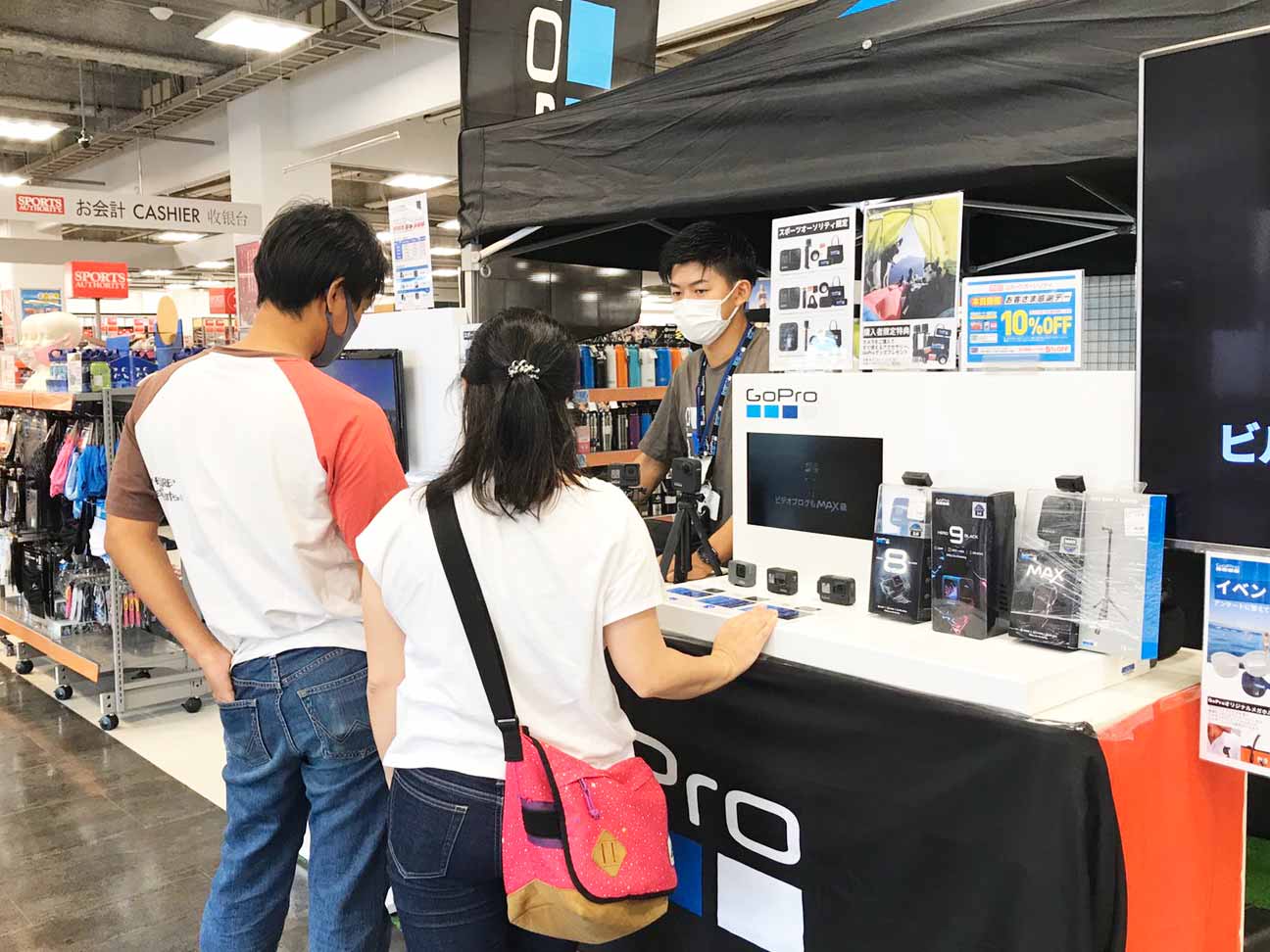 GoProをはじめよう! タッチ&トライ（+お得な即売会）イベントを、9/19(土)、20(日)「スポーツオーソリティイオンモール成田店」で開催しました!