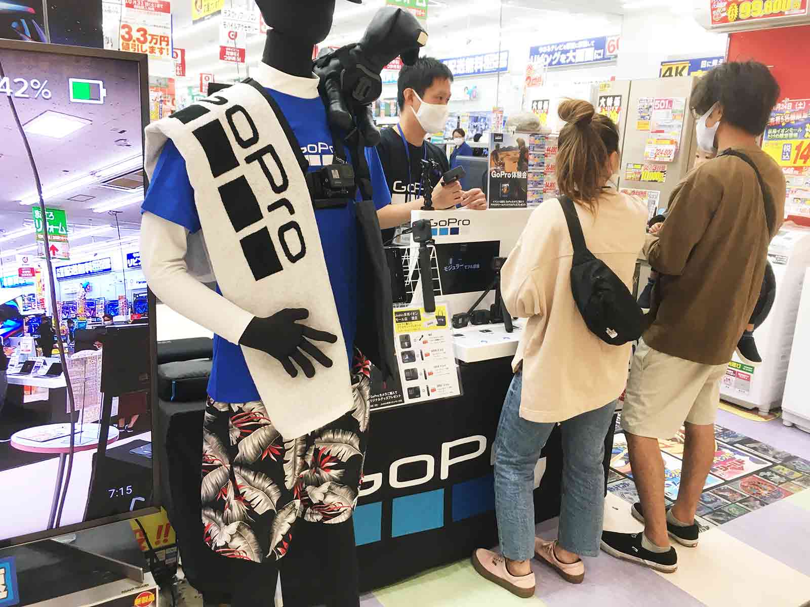 GoProをはじめよう! タッチ&トライ（+お得な即売会）イベントを、10/17(土)、18(日)「Joshin イオンモール泉南店」で開催しました!