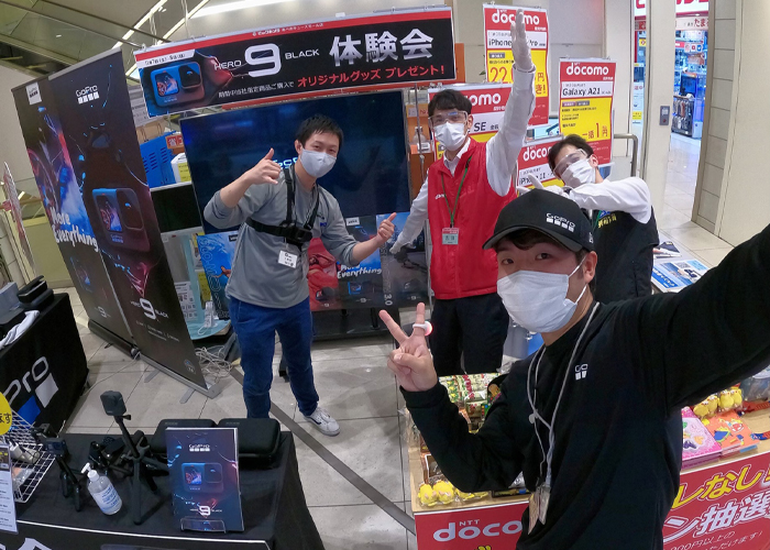GoProをはじめよう! タッチ&トライ（+お得な即売会）イベントを、11/7(土)、8(日)「ビックカメラあべのキューズモール店」で開催しました!