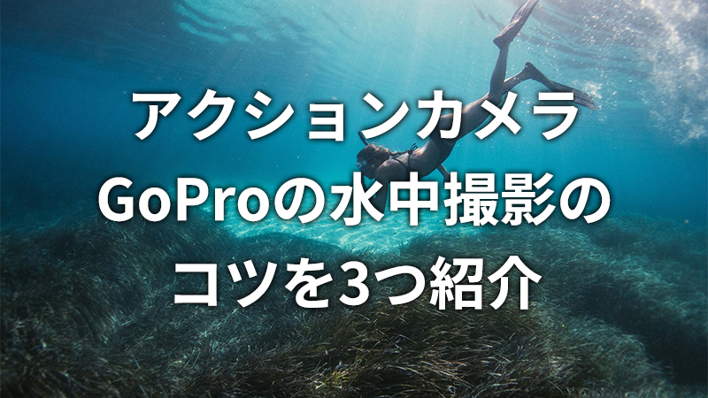 GoProの水中撮影のコツ