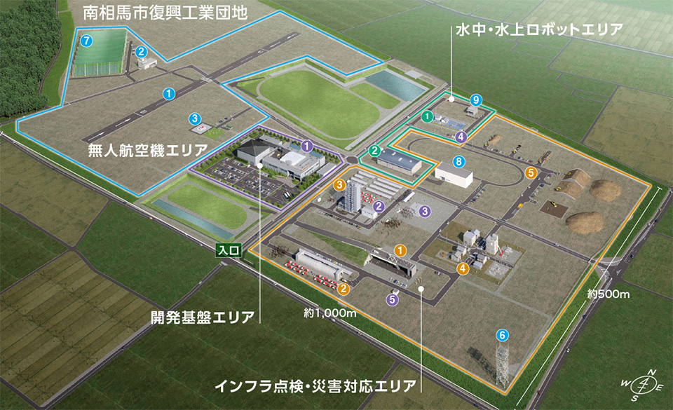 福島ロボットテストフィールド-図面