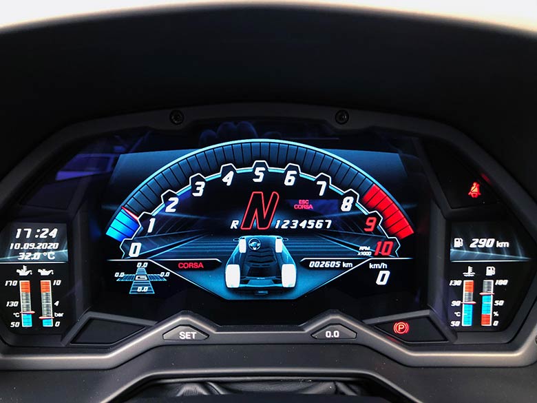 4ドライビングモード　STRADA/SPORT/CORSA/EGO(16/20枚)-ランボルギーニ アヴェンタドール S ロードスター