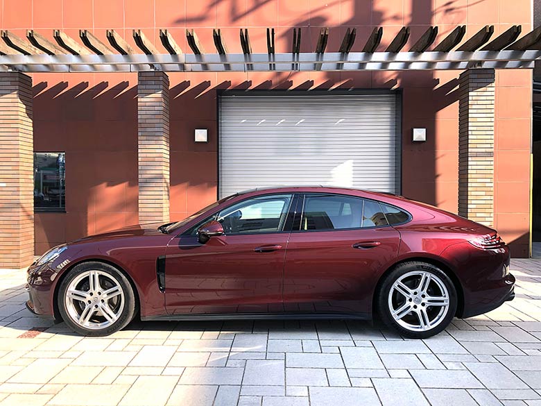 ポルシェ パナメーラ 3.0 PDK - ワインレッド プライバシーガラス (5/34枚)