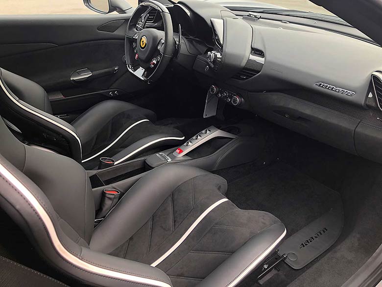 ゴールドレイク・レーシングシート(17/21枚) フェラーリ 488GTB F1 DCT - マットブラック