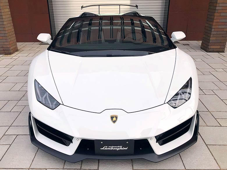 ランボルギーニ ウラカンスパイダーRWD (LDF)　純正エアロキット付き - ホワイト ボディカラーBianco Monocerus (2/38枚)