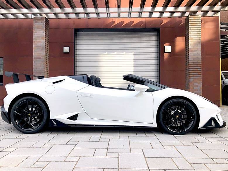 ランボルギーニ ウラカンスパイダーRWD (LDF)　純正エアロキット付き - ホワイト 前後パーキングセンサー (4/38枚)