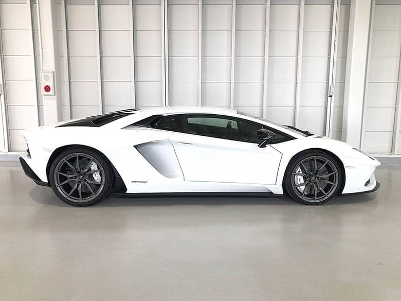 ランボルギーニ アヴェンタドール S - Bianco Isis(ホワイト) MY2017 リアパーキングカメラを装備。 (5/20枚)