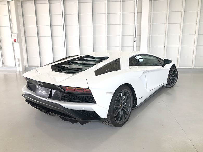 ランボルギーニ アヴェンタドール S - Bianco Isis(ホワイト) MY2017 カウンタックをモチーフにしたリヤフェンダーアーチ (8/20枚)