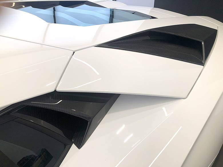 ランボルギーニ アヴェンタドール S - Bianco Isis(ホワイト) MY2017 エクステリアカーボンPアッパー (11/20枚)
