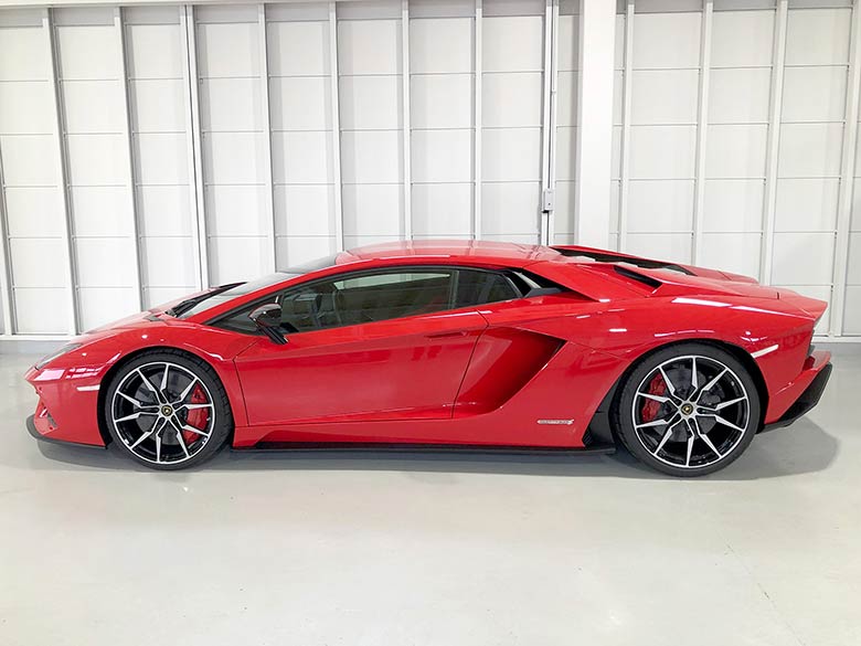 ハイグロスブラック＆ダイヤモンドフィニッシュホイール (4/19枚) ランボルギーニ アヴェンタドール S - Rosso Mars(レッド) MY2019