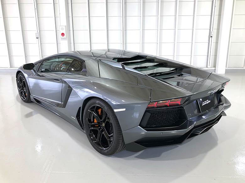 ガラスボンネット (7/18枚) ランボルギーニ アヴェンタドール LP700-4 グレーメタリック MY2012