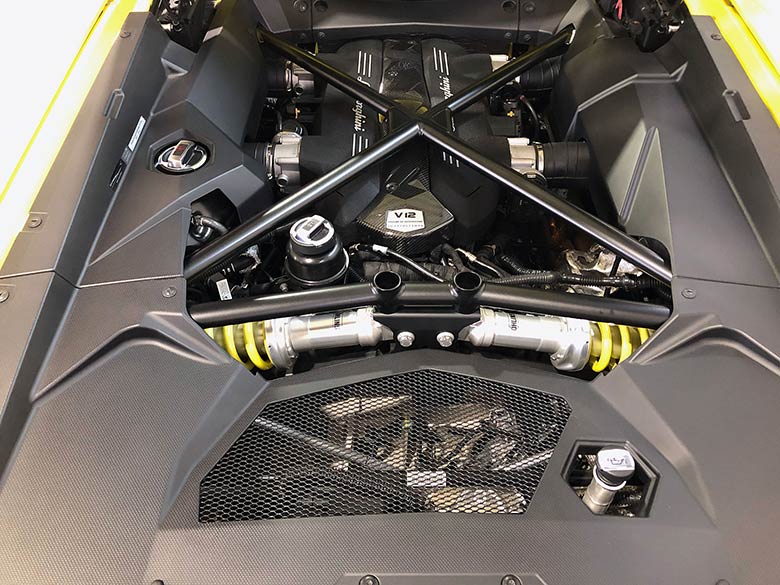 6.5L V12エンジン (18/19枚) ランボルギーニ アヴェンタドール LP700-4 イエローメタリック MY2014