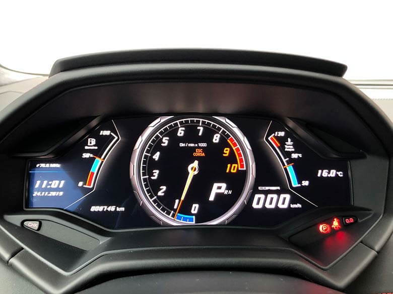 ランボルギーニ ウラカン LP610-4 (LDF) 4WD - 走行モードのメーター (24/26枚)