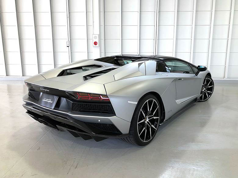 Front and rear horizontal mono-tube damper with push-rod system (7/24枚) ランボルギーニ アヴェンタドール S ロードスター シルバー MY2018