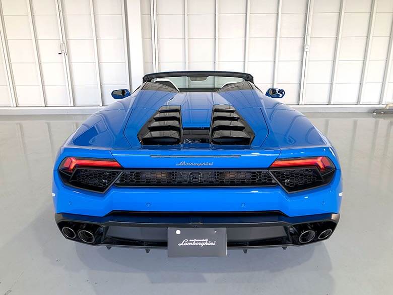 ランボルギーニ ウラカンスパイダーRWD (LDF) - ブルー リヤビュー (8/22枚)