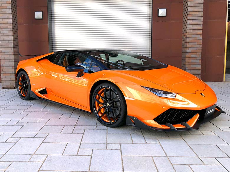 ランボルギーニ ウラカン LP610-4 (LDF) 4WD - オレンジ ルーフブラックラッピング (4/29枚)