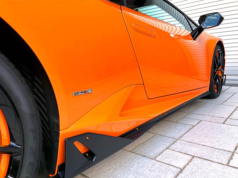 ランボルギーニ ウラカン LP610-4 (LDF) 4WD - オレンジ 純正エアロダイナミックキット装着 (8/29枚)