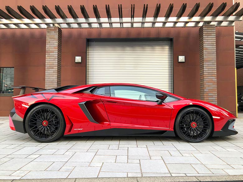 (4/20枚) ランボルギーニ アヴェンタドール LP750-4 SV Rosso Bia(レッドパール）  MY2015 