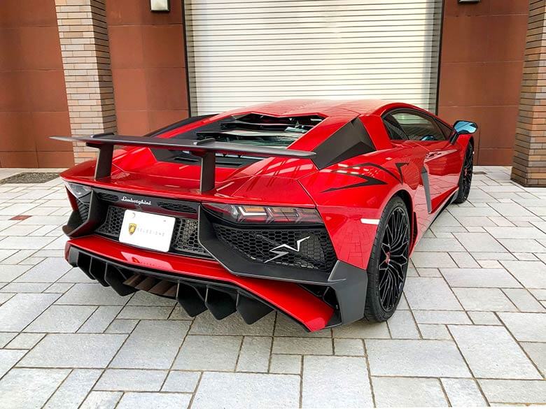 (5/20枚) ランボルギーニ アヴェンタドール LP750-4 SV Rosso Bia(レッドパール）  MY2015 