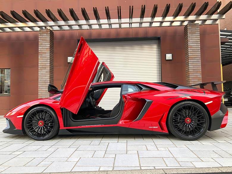 (8/20枚) ランボルギーニ アヴェンタドール LP750-4 SV Rosso Bia(レッドパール）  MY2015 