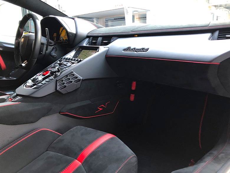 (12/20枚) ランボルギーニ アヴェンタドール LP750-4 SV Rosso Bia(レッドパール）  MY2015 