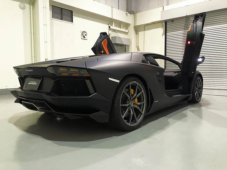 Front and rear horizontal mono-tube damper with push-rod system (7/20枚) ランボルギーニ アヴェンタドール LP700-4 - Nero Nemesis MATT(マットブラック) MY2015