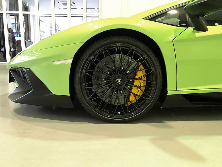 イエローブレーキキャリパー (19/20枚) ランボルギーニ アヴェンタドール SV LP750-4 Verde Ithaca（グリーンパール）  MY2017
