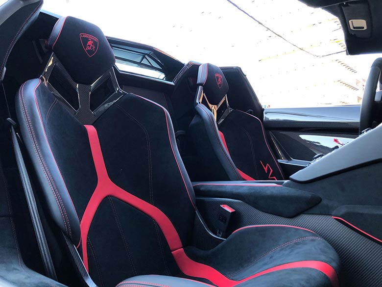 スポーツバケットシート(13/20枚) ランボルギーニ アヴェンタドール LP750-4 SV ロードスター マットグレーメタリック MY2017