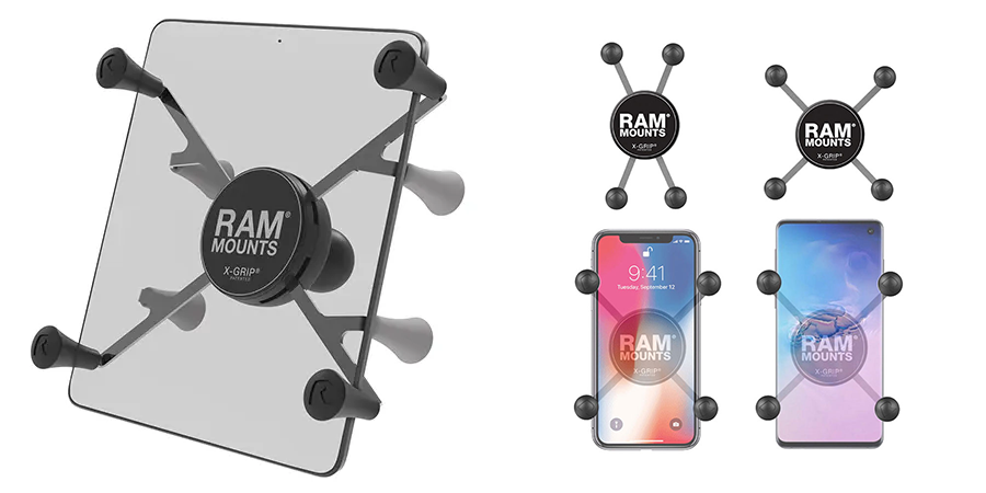 ラムマウント タブレットホルダー スマホホルダー Xグリップ イメージ