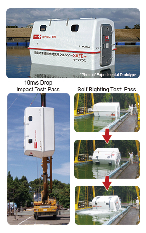 Tsunami & Flood Floating Shelter 'SAFE+ (Plus) Model:300'