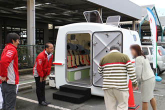 カインズホーム磐田店で「浮揚式津波洪水対策用シェルターSAFE＋（セーフプラス）」を展示 画像1