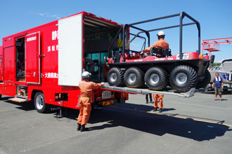 浮揚式津波洪水対策用シェルター SAFE＋展示イメージ