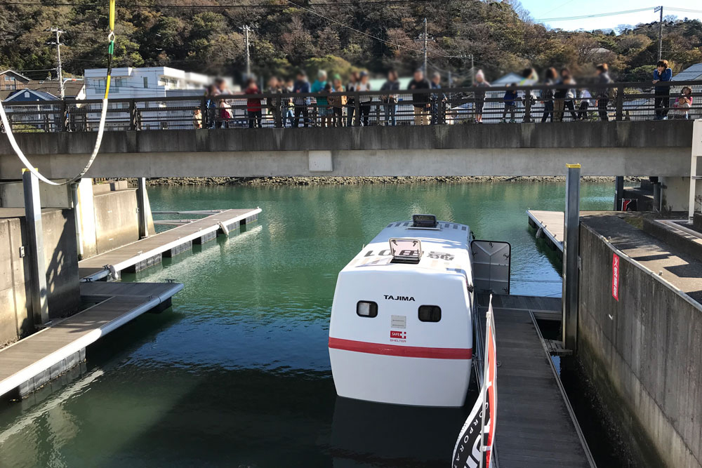 11月23日(金)神奈川県逗子市新宿地区渚マリーナにて「津波避難シェルター」を活用した体験会および津波避難に関する講演・ワークショップが行われました!!_3