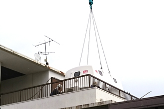 浮揚式津波洪水対策用シェルターSAFE+（セーフプラス）宮崎県 個人宅